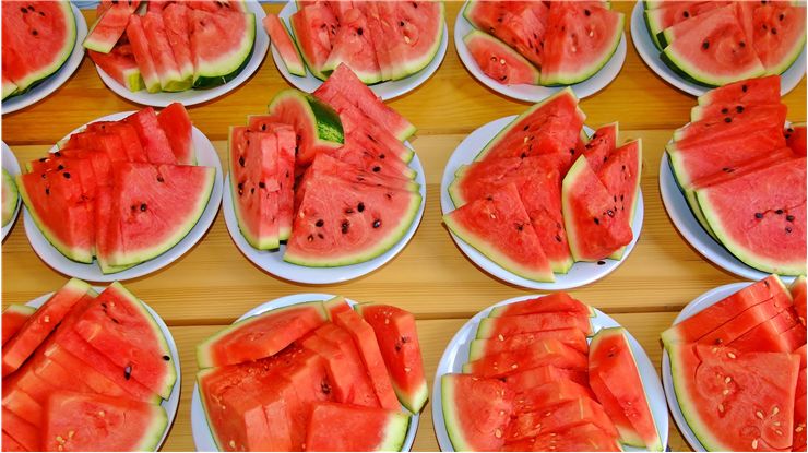 Picture Of Watermelon Red Sliced